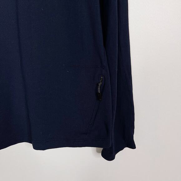 Lululemon Mens Small S Navy Blue Surge Warm 1/2 Zip Pullover Shirt Top Stretch - Picture 7 of 9